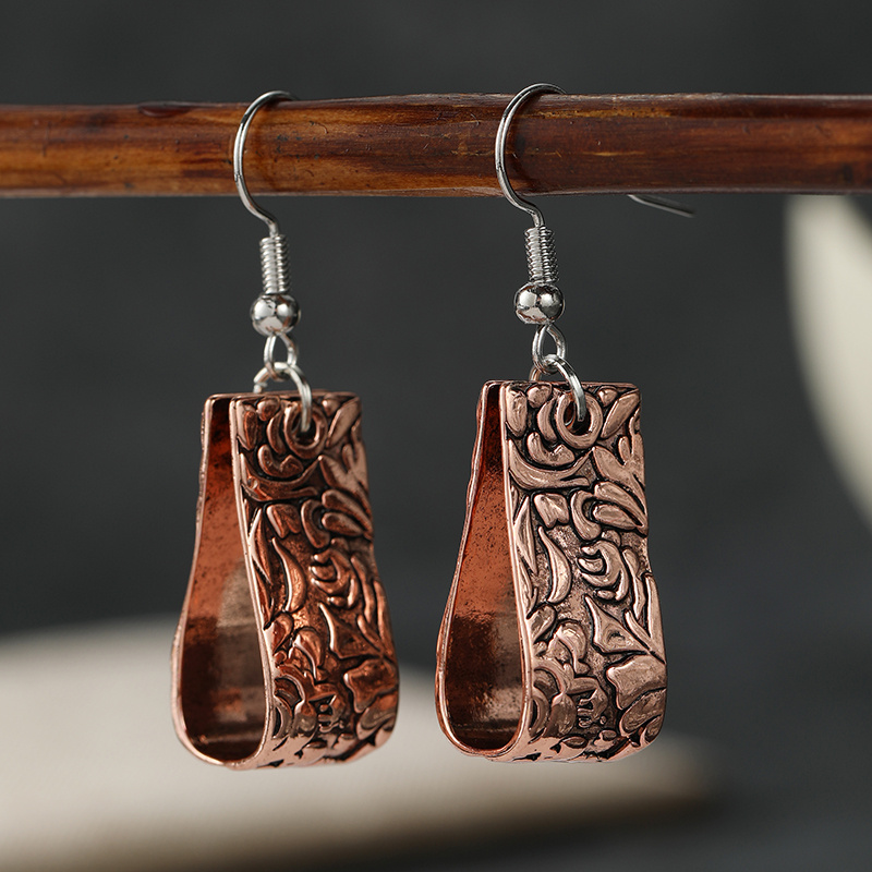 Women's Unique Vintage Twisted Geometric Shape Earrings